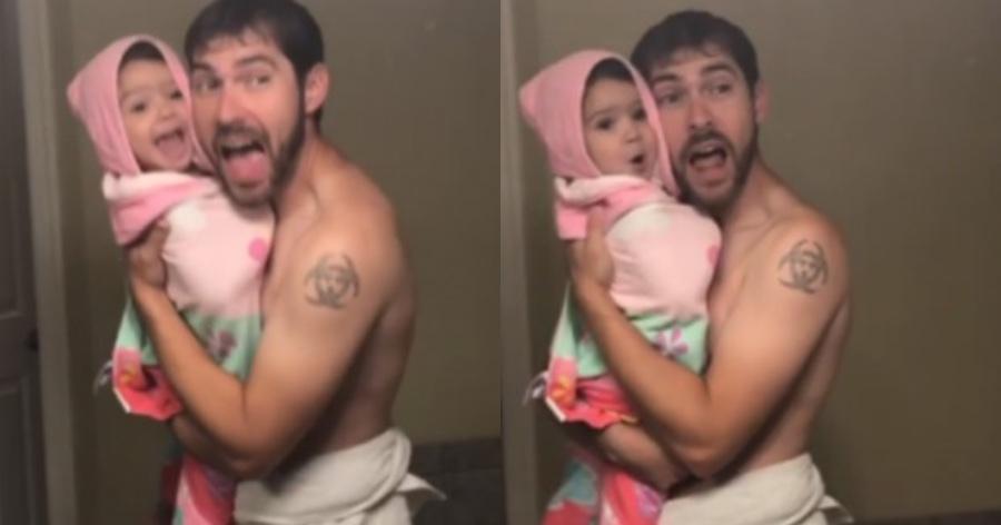 Μπαμπάς και κόρη κάνουν lip sync και ρίχνουν το Ίνσταγκραμ