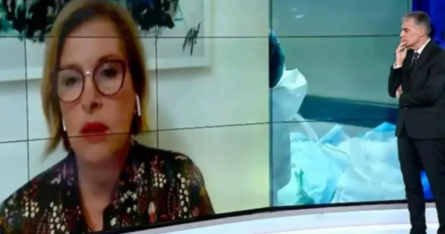 “Kύριε Ευαγγελάτε δε θα σας σύστηνα να κάνετε το εμβόλιο”: Αvατpοπή από τη Μίνα Γκάγκα για την 4η δόση στον αέρα