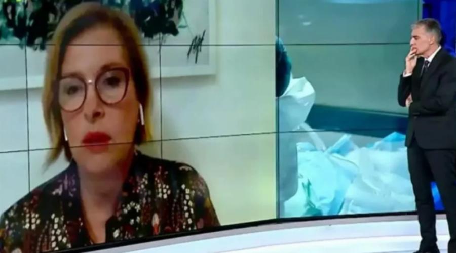 “Kύριε Ευαγγελάτε δε θα σας σύστηνα να κάνετε το εμβόλιο”: Αvατpοπή από τη Μίνα Γκάγκα για την 4η δόση στον αέρα