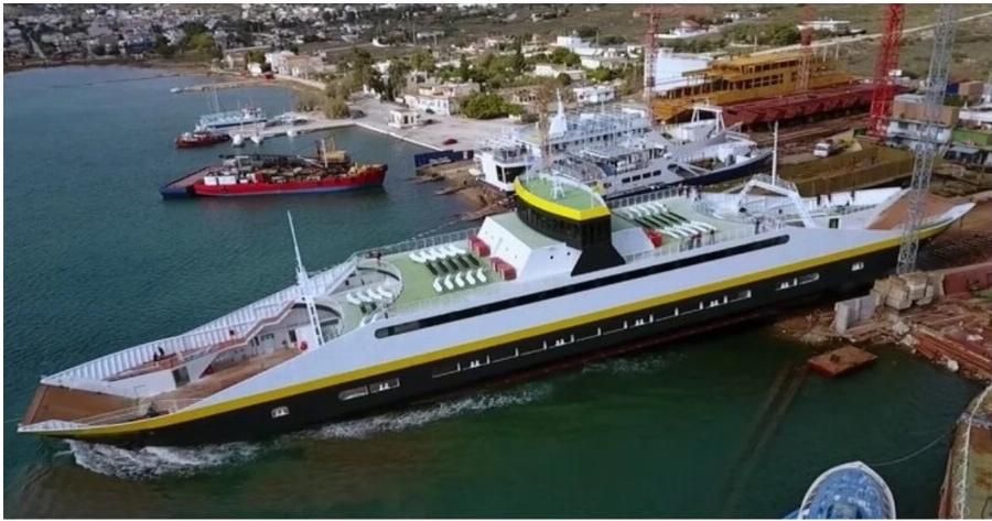 Σαλαμίνα: Βραβείο για Οχηματαγωγό που κατασκευάστηκε από Ελληνικό ναυπηγείο