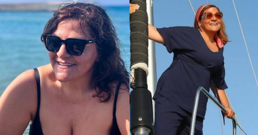 Βίκυ Σταυροπούλου: Ποζάρει με το ολόσωμο μαγιό της, εντελώς άβαφη, χωρίς ρετούς σε μία πόζα όλο νάζι