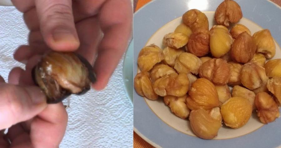 Πώς να καθαρίσεις ένα κάστανο στη στιγμή, με μία μόνο κίνηση χωρίς να το χαλάσεις