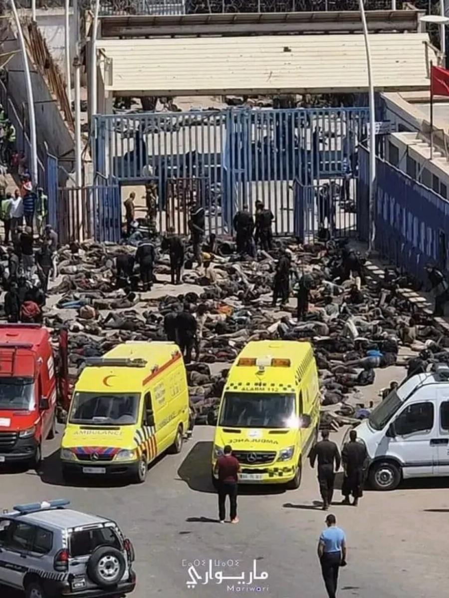 Σωροί από πτώματα και τραυματίες μετανάστες: Σοκαριστικές εικόνες στα σύνορα Ισπανίας – Μαρόκου