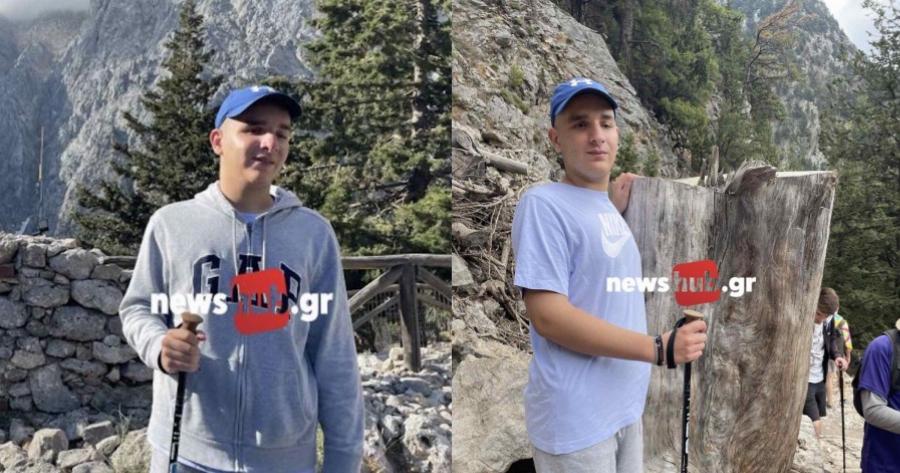 Ο Ανδρέας διέσχισε το Φαράγγι της Σαμαριάς και παρέδωσε μαθήματα δύναμης – Η απώλεια όρασης δεν τον εμπόδισε
