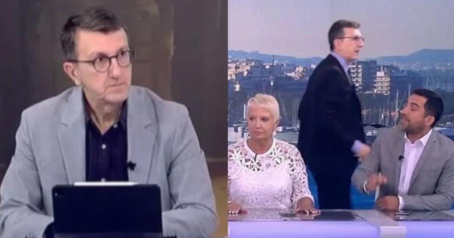 «Δεν μας παρατάς πρωί πρωί»: Έφυγε από το στούντιο την ώρα της εκπομπής ο Άρης Πορτοσάλτε
