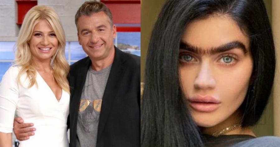 Φαίη Σκορδά και Γιώργος Λιάγκας: Τσακώνονται για τα φρύδια της Σοφίας Χατζηπαντελή