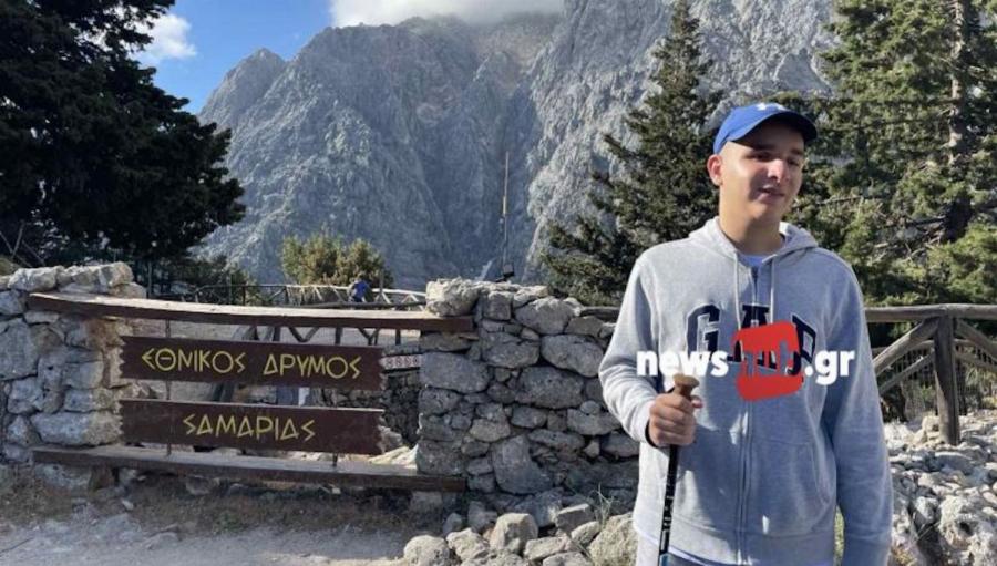 Ο Ανδρέας διέσχισε το Φαράγγι της Σαμαριάς και παρέδωσε μαθήματα δύναμης – Η απώλεια όρασης δεν τον εμπόδισε