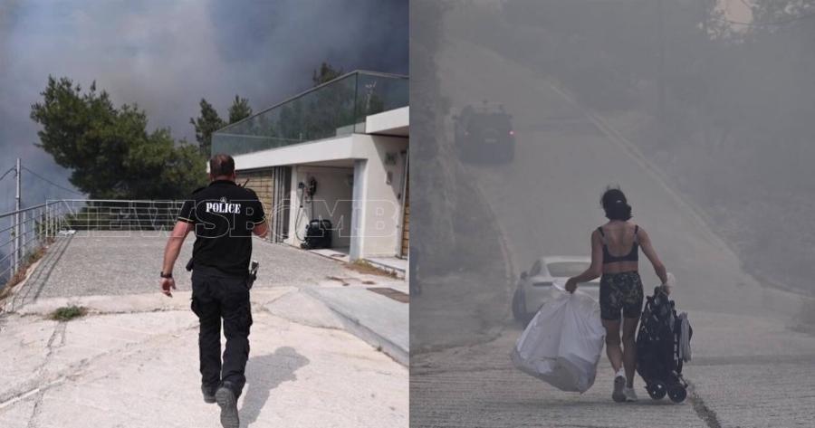 Βούλα: Φωτιά στο πανόραμα Βούλας – Καίγονται σπίτια