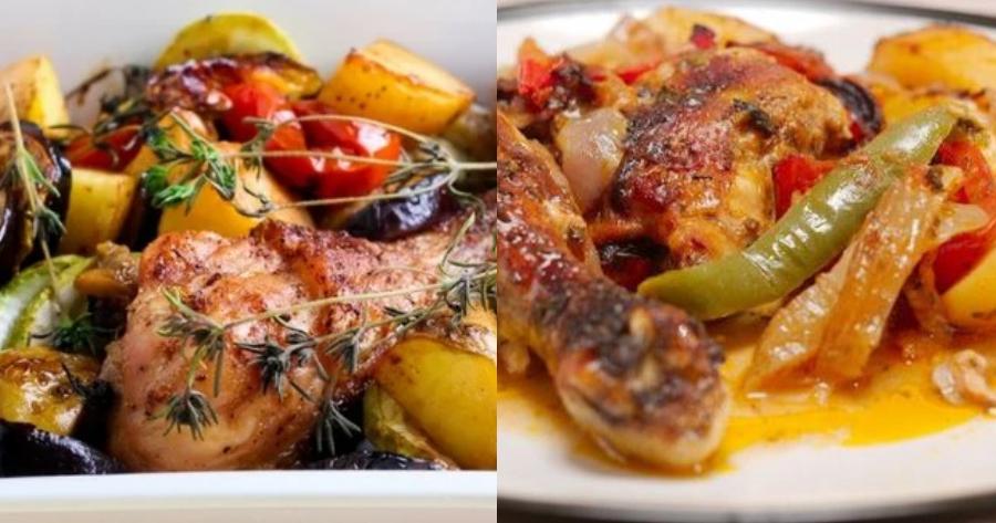 Η συνταγή της γιαγιάς: Πεντανόστιμα μπουτάκια κοτόπουλο με λαχανικά στο φούρνο – Θα ξετρελάνει μικρούς και μεγάλους