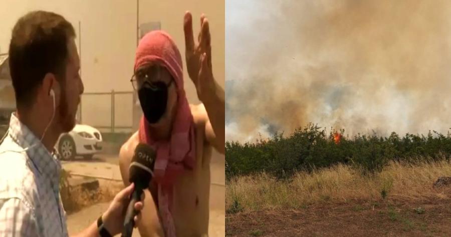 Φωτιά στο Σχηματάρι: «Οι Έλληνες αράζουν στις παραλίες. Μόνο Τσιγγάνοι και Αφγανοί βοήθησαν» – Το ξέσπασμα ενός πολίτη