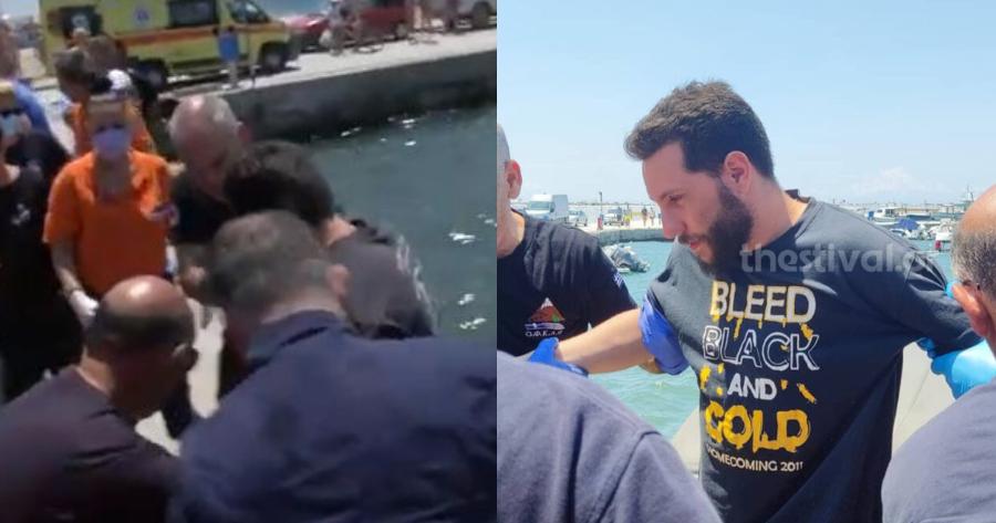 Η στιγμή που ο Ιβάν πατάει στη στεριά: Η διάσωση του 30χρονου αγνοούμενου στη Χαλκιδική