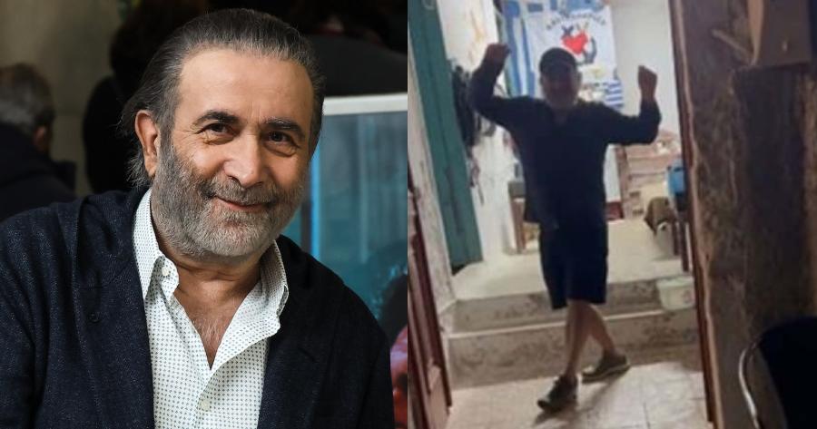 Όπως δεν τον έχουμε ξαναδεί: Ο Λάκης Λαζόπουλος χορεύει μερακλήδικο ζεϊμπέκικο υπό τους ήχους του «Αντιλαλούν οι φυλακές»