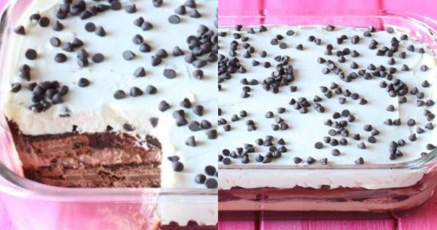 Για τους σοκολατοφάγους: Η απόλυτη συνταγή για σοκολατένιο μπισκοτογλυκό που θα σας ξετρελάνει – Χωρίς κόπο και έτοιμο στο πιτς φιτίλι