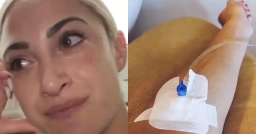 Ταλαιπωρημένη και με ορό στο χέρι: Δύσκολες στιγμές για την Ιωάννα Τούνη, εσπευσμένα στο Νοσοκομείο