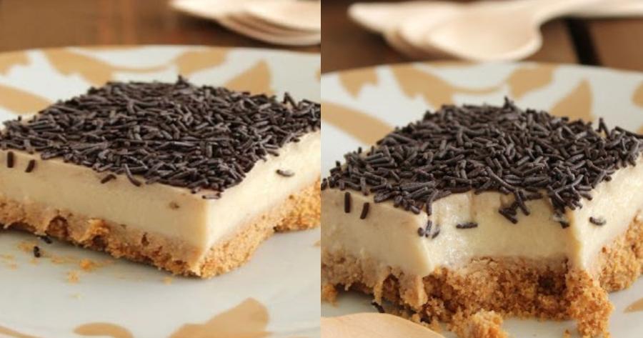 Ονειρικό μαμαδίστικο γλύκισμα: Το ποιο λαχταριστό μπισκοτογλυκό με κρέμα μπανάνας και έτοιμο μόνο σε 15 λεπτά