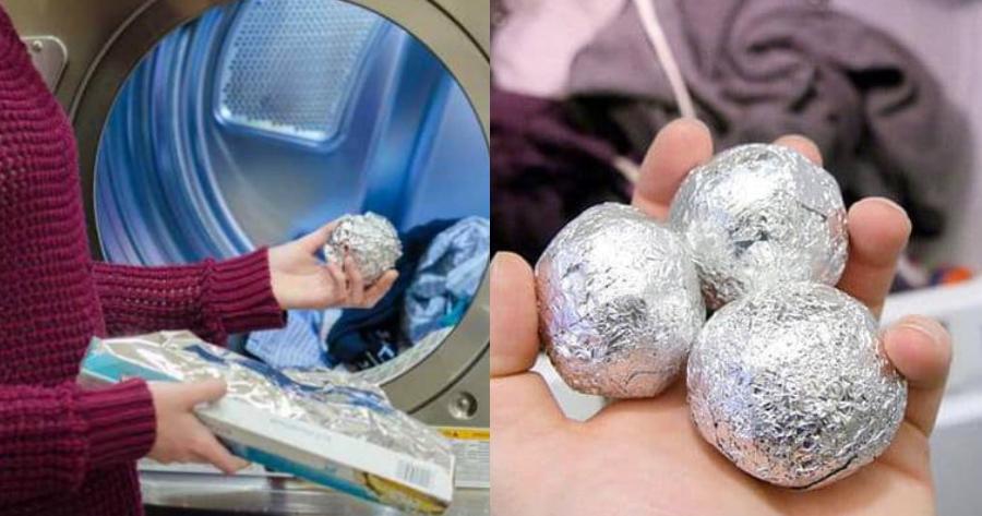 Πήρε μια μπάλα αλουμινόχαρτο και την έβαλε στο πλυντήριο ρούχων – Το αποτέλεσμα; Δεν έχετε δει πιο αστραφτερά ρούχα