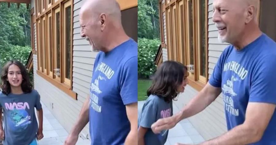 Στιγμές ευτυχίας για τον ηθοποιό που πάσχει από αφασία: Ο Μπρους Γουίλις μαθαίνει να χορεύει μαζί με την 10χρονη κόρη του