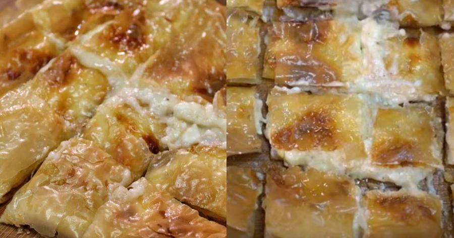 Για τους καλοφαγάδες: Πεντανόστιμη τυρόπιτα σαν μπουγάτσα με μόνο 4 υλικά – Δεν θα μείνει ψίχουλο στο ταψί