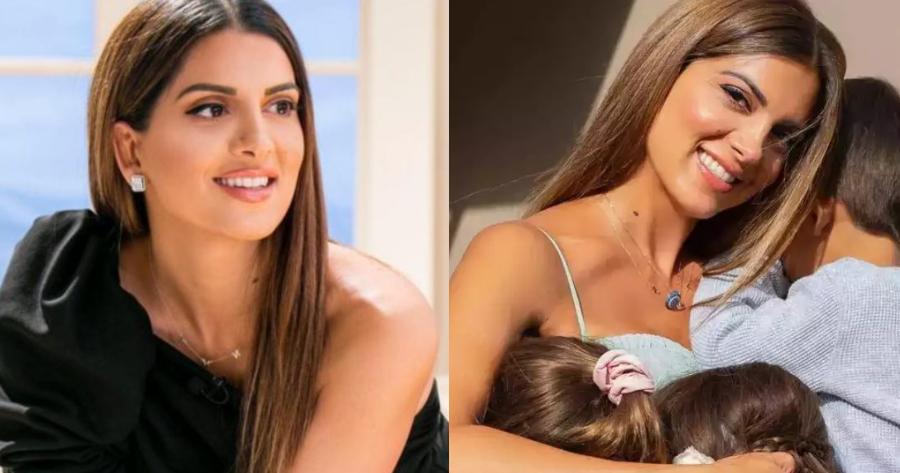 Μαυρισμένη και λαμπερή η Σταματίνα Τσιμτσιλή: Η γλυκύτατη φωτογραφία με τις πανύψηλες κόρες της από τα σοκάκια της Πάρου