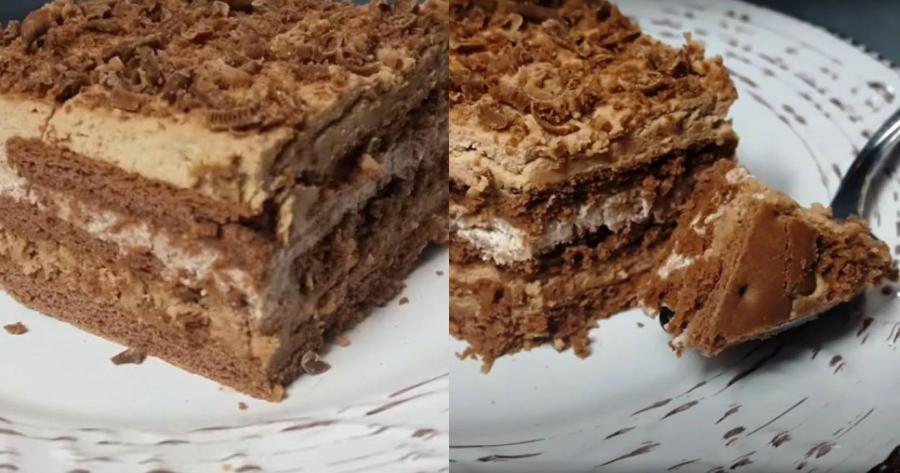 Σπέσιαλ γλύκισμα μόνο με 5 ευρώ: Λαχταριστό μπισκοτογλυκό ψυγείου με μόνο 3 υλικά και είναι έτοιμο σε 5 λεπτά