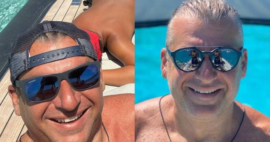 Έφτασε το σκάφος στη Μύκονο: Οι πρώτες φωτογραφίες από τις στιγμές χαλάρωσης του Γιώργου Λιάγκα από τις διακοπές με τους γιους του