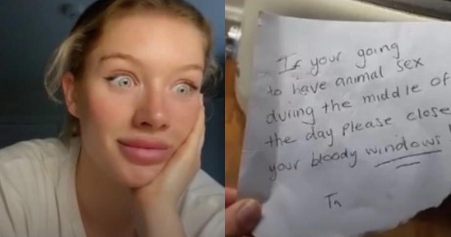 «Κλείνε το καταραμένο παράθυρο όταν κάνεις φωναχτό ζωώδη έρωτα τη μέρα»: Το Viral γράμμα που έλαβε Βρετανίδα από τον γείτονα της
