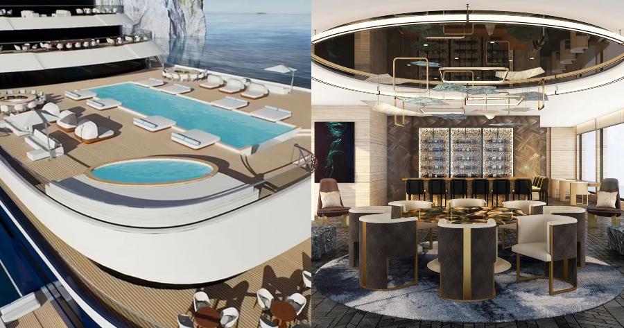 Ένα πλωτό παλάτι: Η μεγαλύτερη θαλαμηγός του πλανήτη- 39 σουίτες, τεράστιες πισίνες, κελάρι με 10.000 κρασιά