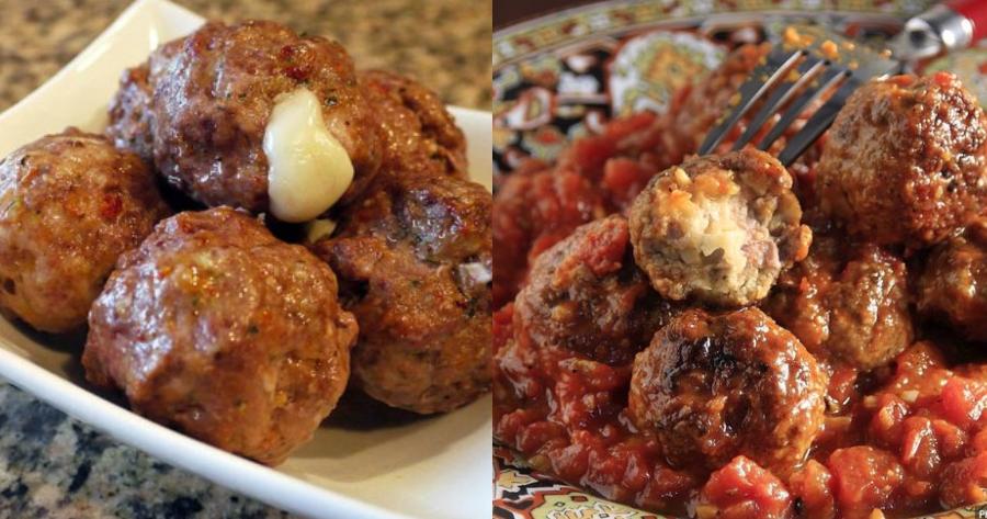Μαμαδίστικα κεφτεδάκια: Η λαχταριστή συνταγή με γέμιση από μοτσαρέλα μαγειρεμένα στο φούρνο