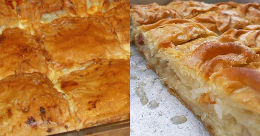 Σκέτη μούρλια: Παραδοσιακή πίτα με ρύζι από την Ήπειρο – Δεν θα μείνει κομμάτι στο ταψί από αυτή την ρυζόπιτα