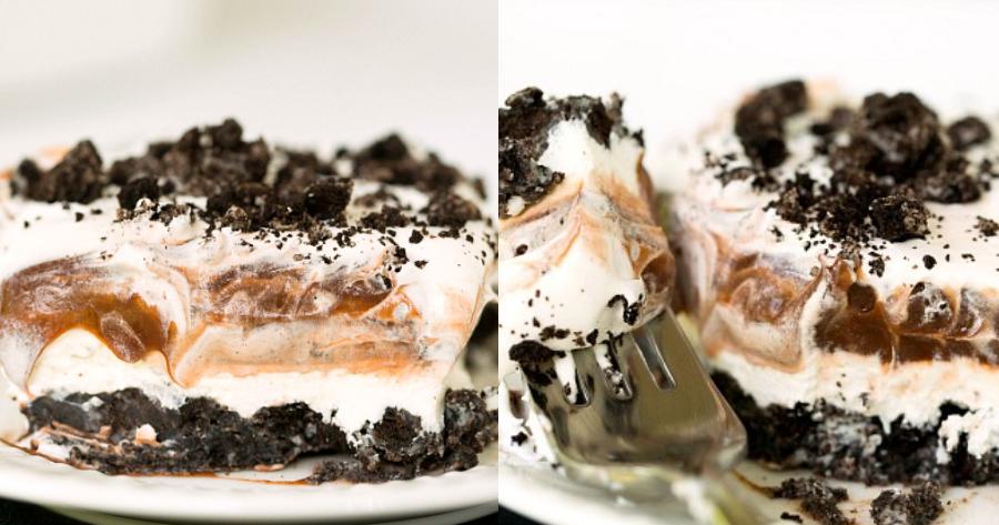 Ιδανικό για τη λιγούρα: Το πιο λαχταριστό γλυκό ψυγείου μπισκοτένιο με oreo – Έτοιμο μόλις σε 5 λεπτά