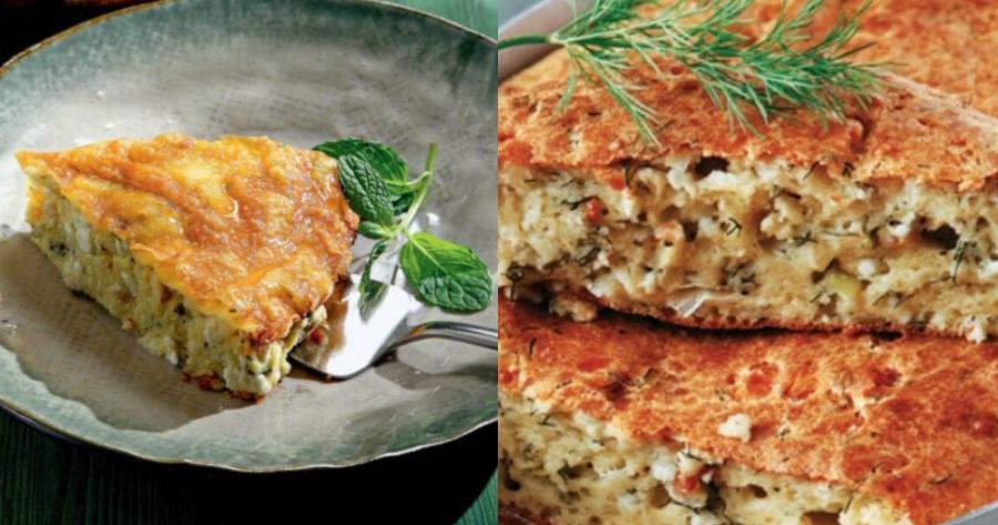 Ότι πρέπει για τη λιγούρα: Αρωματική τυρόπιτα χωρίς φύλλο με χαμηλά λιπαρά και φρέσκα μυρωδικά – Έτοιμη μόλις σε 20 λεπτά