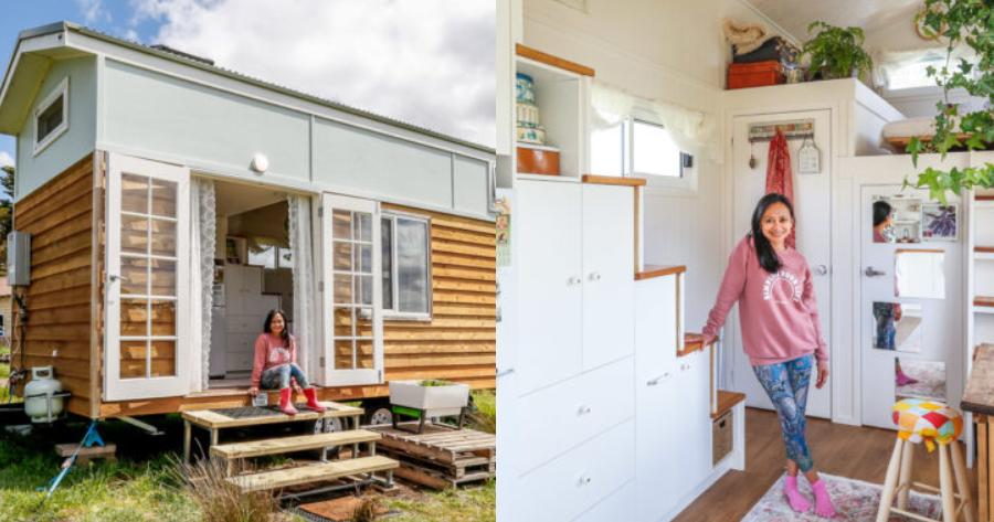 Σαν κουκλόσπιτο: Κοπέλα ζει σε σπίτι 17 τετραγωνικά, και το εσωτερικό του είναι τόσο άνετο και σικ