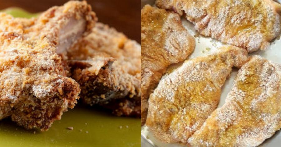 Γευστικό θαύμα: Μπριζόλες πανέ στο τηγάνι αρωματισμένες με θυμάρι μόνο για καλοφαγάδες