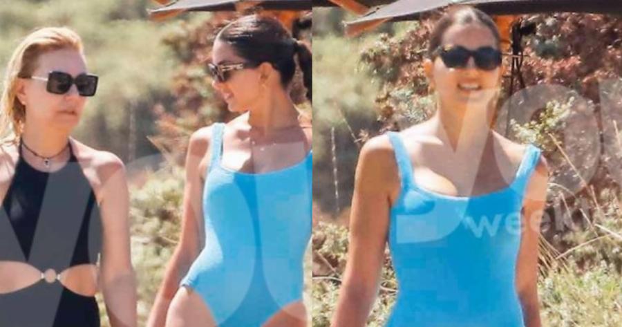 Με κορμί 20αρας στα 40 της: Η Σταματίνα Τσιμτσιλή με τιρκουάζ ολόσωμο μαγιό απολαμβάνει την παραλία της Πάρου