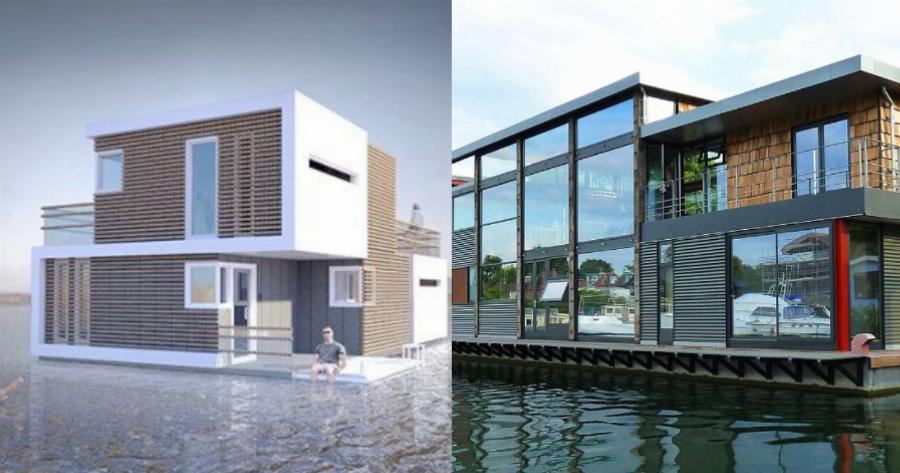 Αυτό είναι το πλωτό σπίτι που σπάει στα 2 αν το ζευγάρι αποφασίσει να χωρίσει