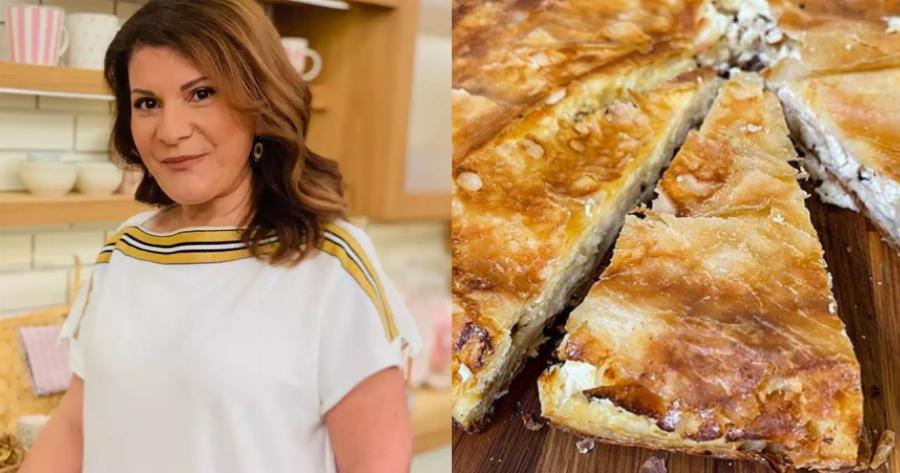 Τραγανή, αφράτη και αναποδογυριστή της Αργυρώς: Εύκολη σπιτική τυρόπιτα με σιμιγδάλι – Φτιάχνεται και σερβίρεται στο «άψε σβήσε»