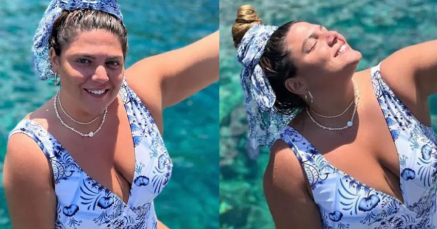 Έκλεψε τις εντυπώσεις με φόντο τα καταγάλανα νερά: Η Δανάη Μπάρκα πόζαρε φορώντας το μαγιό της και αποθεώθηκε από το κοινό της