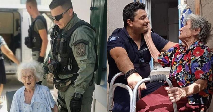 Πυρκαγιά στη Λέσβο: Συγκινητικές εικόνες από την επιχείρηση της ΕΛΑΣ για εκκένωση του οικισμού Σταυρού