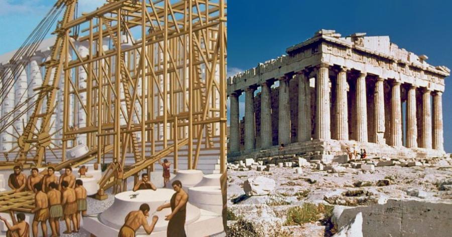 Πως χτίστηκε το θαύμα του Παρθενώνα και πως κατάφερναν να ανεβάζουν μάρμαρα 10 τόνων, σε 15 μέτρα ύψος, σε 20 λεπτά