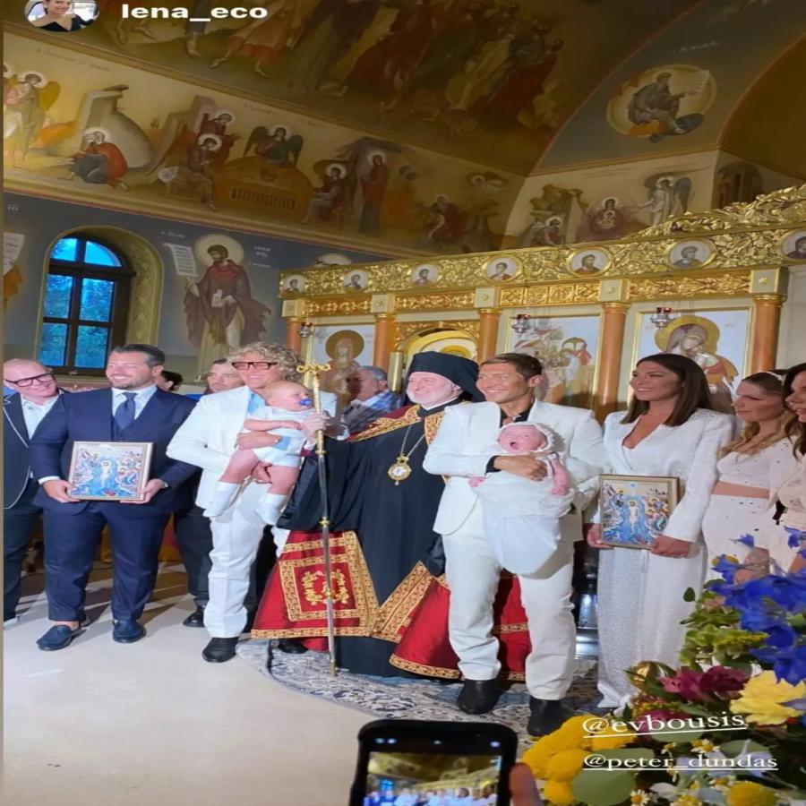 Βάφτισαν τα παιδιά τους με νονά την Ευγενία Νιάρχου ο Ευάγγελος Μπούσης και ο Πίτερ Ντούντας