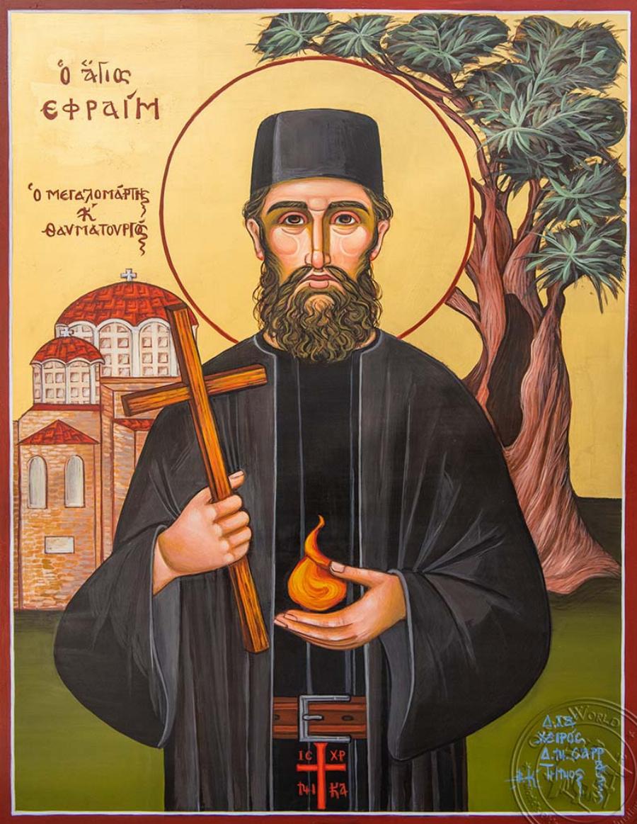 Άγιος Εφραίμ: “Το μωρό παραλίγο να πεθάνει από εγκεφαλικό οίδημα, αλλά ο Άγιος του έσωσε την ζωή”