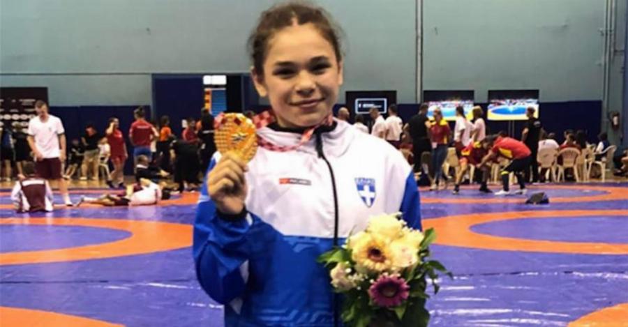 Μαρία Γκίκα: Χρυσή στην Ευρώπη η 14χρονη Ελληνίδα πρωταθλήτρια πάλης