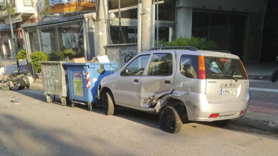 Σοκαριστικό τροχαίο στο Γαλάτσι: Κοίταζε το κινητό του και τούμπαρε το αυτοκίνητο