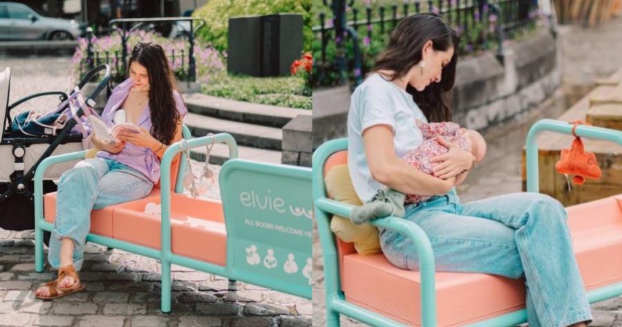 Παράδειγμα προς μίμηση το Βέλγιο: Το πρώτο παγκάκι δημόσιου θηλασμού είναι γεγονός και σπάει όλα τα ταμπού