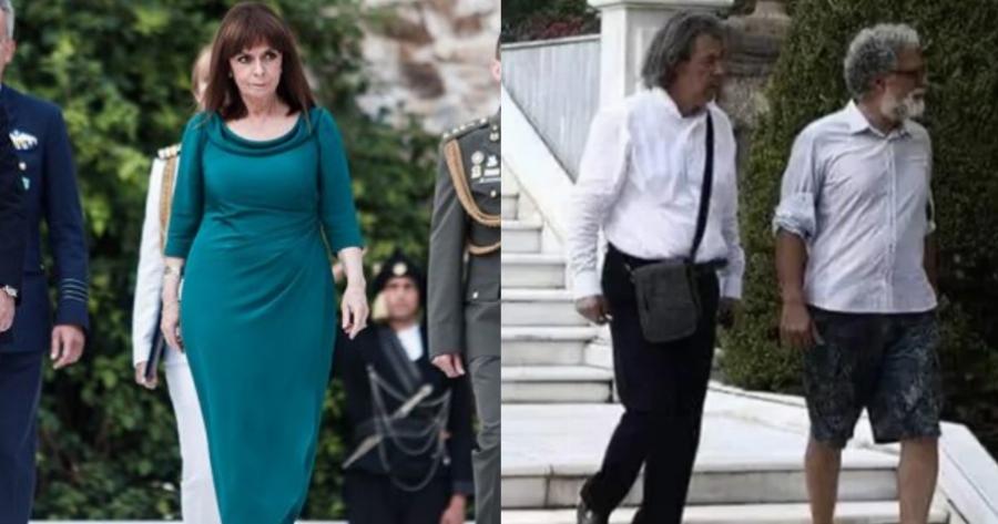 “Αυτό είναι ντροπή, ντροπή για την ημέρα”: Αντιδράσεις στα social media για τον άνδρα που πήγε στη δεξίωση της Προέδρου με βερμούδα και σαγιονάρες