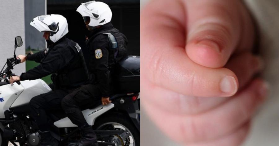 Ήρωας αστυνομικός: Έσωσαν μωράκι 22 ημερών με άπνοια μεταφέροντας το στο «Παίδων» σε ταχύτητα ρεκόρ