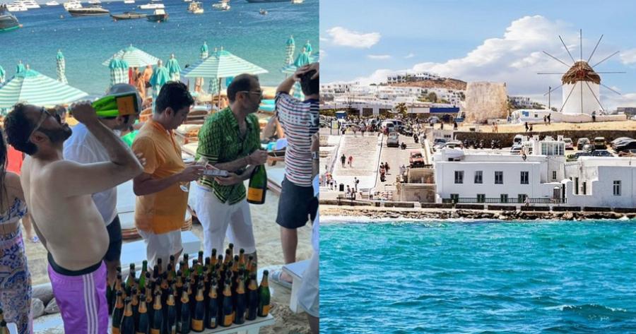 Παρέα Αράβων άνοιξε 200 πανάκριβες σαμπάνιες για να παίξουν μπουγέλο στη Μύκονο