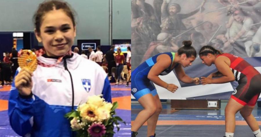 Μαρία Γκίκα: Χρυσή στην Ευρώπη η 14χρονη Ελληνίδα πρωταθλήτρια πάλης