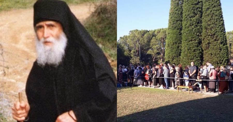 Πλήθος κόσμου για προσκύνημα στον τάφο του Αγίου Παϊσίου