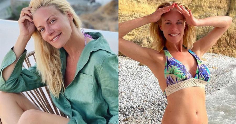 Αγνώριστη η Ζέτα Μακρυπούλια στις διακοπές της: Άβαφη, αχτένιστη και αγουροξυπνημένη